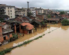 В Китае наводнение. Есть жертвы